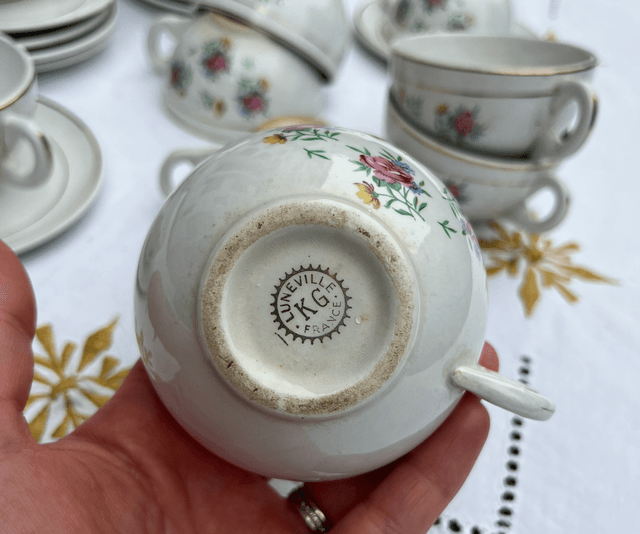 Service à café Luneville KG porcelaine 