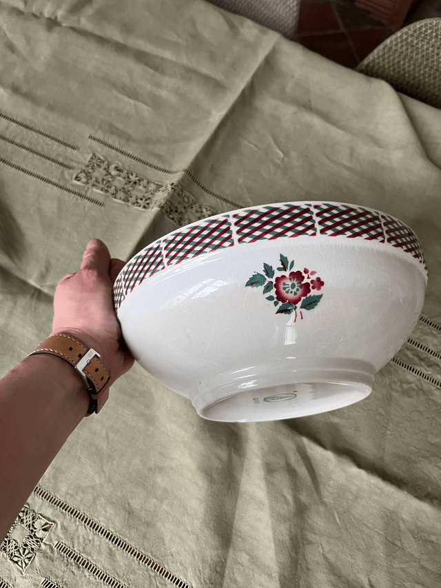 Service l' Amandinoise - lot de 5 plats de service années 50