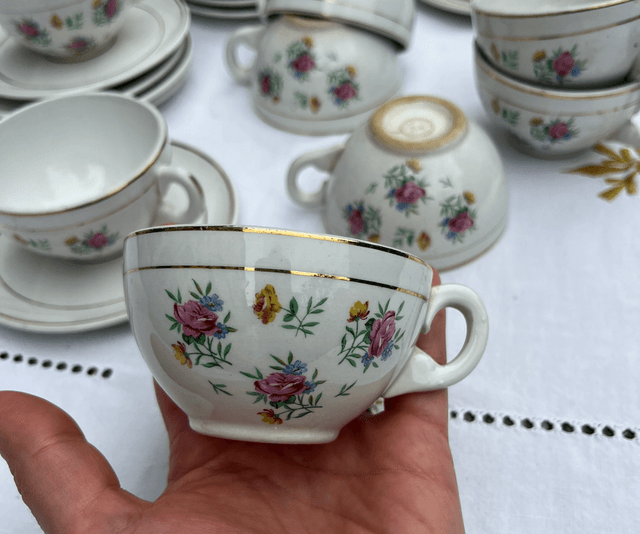 Service à café Luneville KG porcelaine 