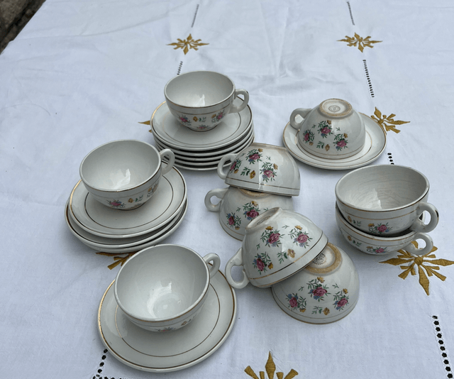 Service à café Luneville KG porcelaine 
