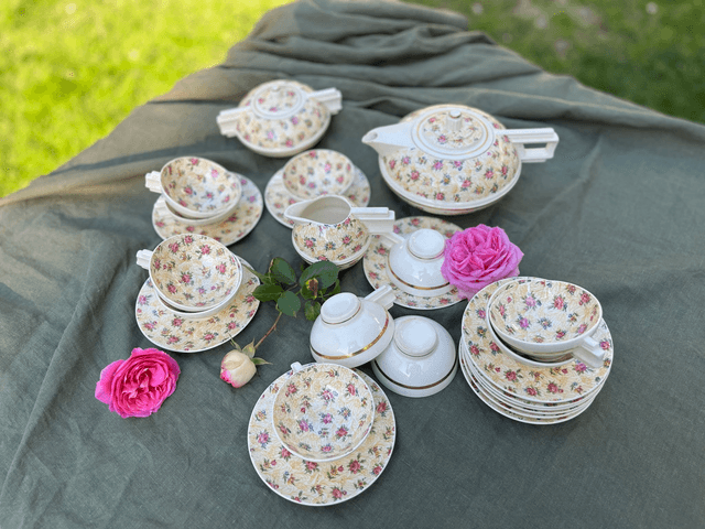 Gros service à café ou thé Art Déco - 25 pieces