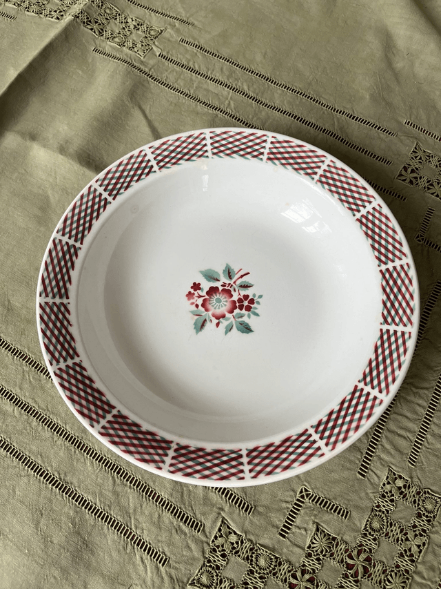 Service l' Amandinoise - lot de 5 plats de service années 50