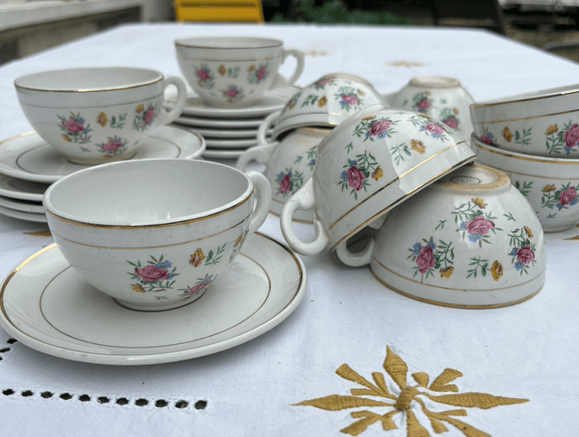 Service à café Luneville KG porcelaine 